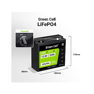 Green Cell LFPGC12V20AH ИБП аккумулятор Литий-железо-фосфат (LiFePO4) 12.8 В 20 Ач