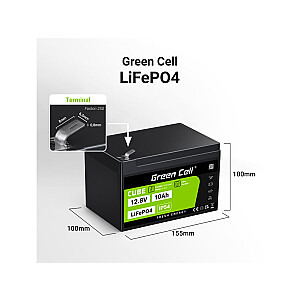 Green Cell LFPGC12V10AH ИБП аккумулятор Литий-железо-фосфат (LiFePO4) 12.8 В 10 Ач
