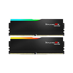 Atmiņa PC - DDR5 64GB (2x32GB) Ripjaws M5 RGB 6000MHz CL28 XMP3 Melna
