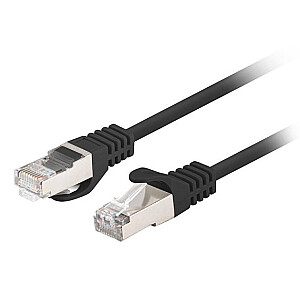 PATCHCORD CAT.6 FTP 0.25M ЧЕРНЫЙ FLUKE PASSED LANBERG 10-ПАК