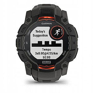 Viedpulkstenis GARMIN Instinct 3 50mm SOLAR Melns