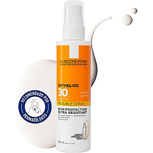 LA ROCHE-POSAY Anthelios Spray Невидимый лосьон для загара в спрей SPF30 200ml