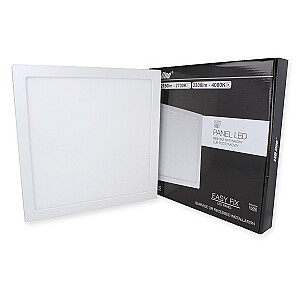 LED panelis, universāls, easyFix, 230 V 24 W, neitrāli balts, kvadrātains, LED line