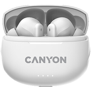 Canyon Bluetooth headset with microphone with ENC White