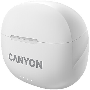 Canyon Bluetooth headset with microphone with ENC White