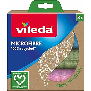 Салфетки из 100% переработанного микрофибры Vileda Vileda 3 шт.