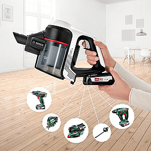 Bosch Serie 6 BCS61113 rokas putekļsūcējs/elektriska birste 2-in-1 rokas putekļsūcējs Akumulatora Sauss Bez maisa Balts