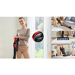 Bosch BCS1041PET rokas putekļsūcējs/elektriskā slotiņa Akumulatora Sausais HEPA Bezmaisu 0.4 L 23.5 W Melns, Sarkans 4 Ah