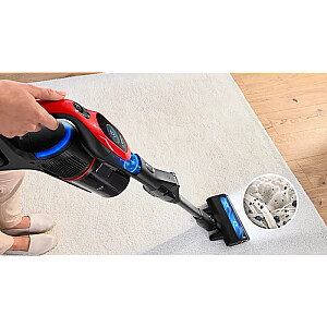 Bosch BCS1041PET rokas putekļsūcējs/elektriskā slotiņa Akumulatora Sausais HEPA Bezmaisu 0.4 L 23.5 W Melns, Sarkans 4 Ah