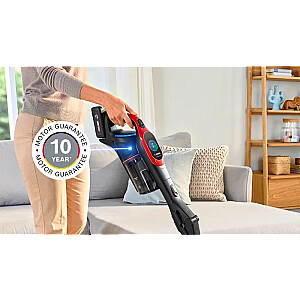 Bosch BCS1041PET rokas putekļsūcējs/elektriskā slotiņa Akumulatora Sausais HEPA Bezmaisu 0.4 L 23.5 W Melns, Sarkans 4 Ah