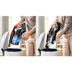 Bosch BCS1041PET rokas putekļsūcējs/elektriskā slotiņa Akumulatora Sausais HEPA Bezmaisu 0.4 L 23.5 W Melns, Sarkans 4 Ah