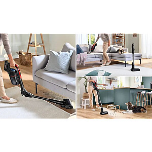 Bosch BCS1041PET rokas putekļsūcējs/elektriskā slotiņa Akumulatora Sausais HEPA Bezmaisu 0.4 L 23.5 W Melns, Sarkans 4 Ah