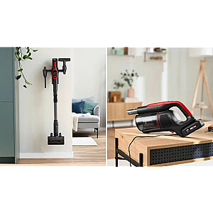 Bosch BCS1041PET rokas putekļsūcējs/elektriskā slotiņa Akumulatora Sausais HEPA Bezmaisu 0.4 L 23.5 W Melns, Sarkans 4 Ah