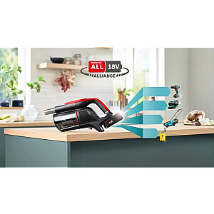 Bosch BCS1041PET rokas putekļsūcējs/elektriskā slotiņa Akumulatora Sausais HEPA Bezmaisu 0.4 L 23.5 W Melns, Sarkans 4 Ah