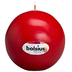 Свеча шар Bolsius красный 7см 647265