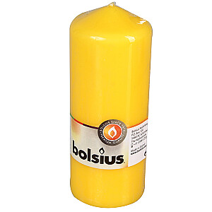 Столб для свечи Bolsius желтый 5.8x15см 647172