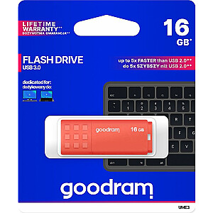 GoodRam Pendrive 16 GB oranža (UME3-0160O0R11)