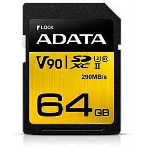 Karta ADATA Premier One SDXC 64 GB Class 10 UHS-II/U3  (ASDX64GUII3CL10-C)