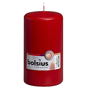 Столб для свечи Bolsius красный 7.8x15см 647181