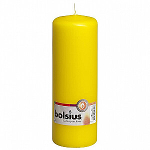 Столб для свечи Bolsius желтый 6.8x20см 647189