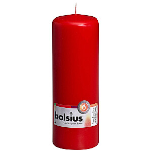 Столб для свечи Bolsius красный 6.8x20см 647191