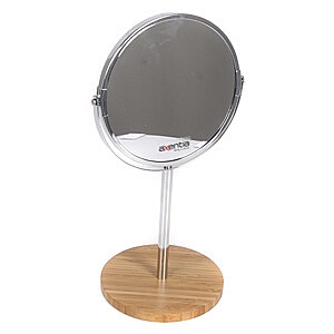 Настольное зеркало 17 см круглое бамбук 282806