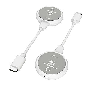 Audio/video raidītājs un uztvērējs j5create ScreenCast 4K Bezvadu Displeja HDMI Paplašinātājs; krāsa balta JVAW75-N