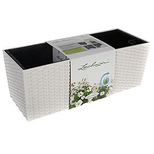 Ящик для цветов Balconera cottage 50 белый 15600