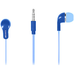 CANYON Stereo Earphones with inline microphone, Blue