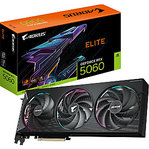 Видеокарта Gigabyte Aorus GeForce RTX 5060 Elite 8GB GDDR7 DLSS4 (GV-N5060AORUS E-8GD)