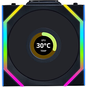 Lian Li UNI FAN SL Wireless LCD 120 Reverse Blade черный (12RSLLCD1W1B)