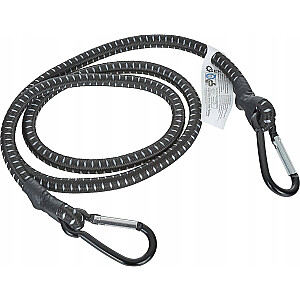 Geko gumijas transporta siksna bagāžas nostiprināšanai + karabīnes 10mm x 120cm (80)