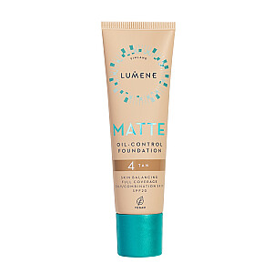 LUMENE Матирующий тональный крем для лица SPF20 4 Tan 30ml