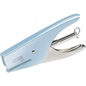Stapler Rapid Rapid Retro Classic S51, 15 lapas, Zila, Nerūsējošais tērauds, Standarta skava, 21/4, Metāls, 80 g/m²