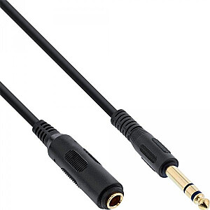 Кабель InLine Jack 6.3mm - Jack 6.3mm 5м черный (99975)