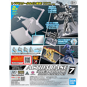 ACTION BASE 7 CAURSPIDĪGA KRĀSA [SPIEGU STIKERU KOMPLEKTS]