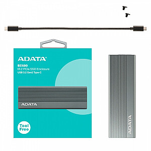 Ārējā SSD korpuss M.2 EC680 USB3.2C 10Gbps