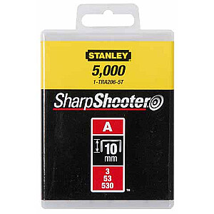 Степлерные скобы Stanley Type A 5/53/530 10мм 1000шт. (TRA206T)