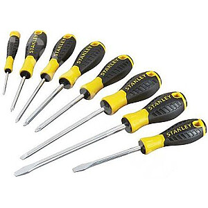 Stanley Essential skrūvgriežu komplekts plakans un Phillips 8 gab. (STHT0-60210)