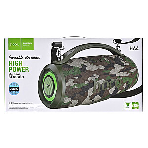Портативная колонка HOCO HA4 Surge Bluetooth/ FM/ TF карта/ USB флешка/ AUX 2 x 20 Вт Зеленая