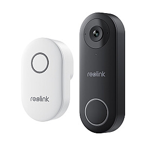Reolink D340W - 5MP video durvju zvans ar zvanu, 2.4/5 GHz Wi-Fi, cilvēku atpazīšana, divvirzienu audio, darbojas ar NVR