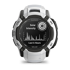 Garmin Instinct 2X Solar 2,79 см (1,1") MIP 50 мм Цифровой 176 x 176 пикселей Сенсорный экран Белый GPS (спутниковый)