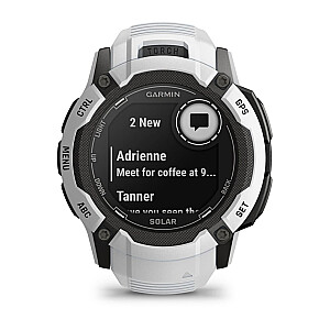 Garmin Instinct 2X Solar 2,79 см (1,1") MIP 50 мм Цифровой 176 x 176 пикселей Сенсорный экран Белый GPS (спутниковый)