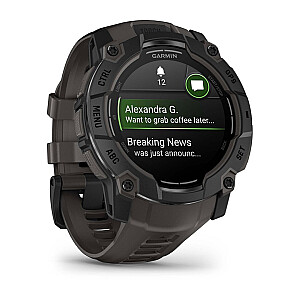 Garmin Instinct 3 AMOLED 3.3 см (1.3") 50 мм Цифровой 416 x 416 пикселей Сенсорный экран Черный GPS (спутниковый)
