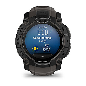 Garmin Instinct 3 AMOLED 3.3 см (1.3") 50 мм Цифровой 416 x 416 пикселей Сенсорный экран Черный GPS (спутниковый)