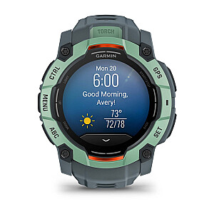 Garmin Instinct 3 AMOLED 3.3 см (1.3") 50 мм Цифровой 416 x 416 пикселей Сенсорный экран Зеленый GPS (спутниковый)