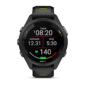 Garmin Forerunner 265S 2.79 см (1.1") AMOLED 42 мм Цифровой 360 x 360 пикселей Сенсорный экран Черный, Серый Wi-Fi GPS (спутниковый)