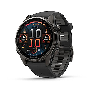 Garmin fenix 8 3.3 см (1.3") AMOLED 43 мм Цифровой 416 x 416 пикселей Сенсорный экран Черный Wi-Fi GPS (спутниковый)