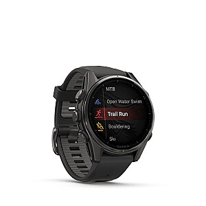 Garmin fenix 8 3.3 см (1.3") AMOLED 43 мм Цифровой 416 x 416 пикселей Сенсорный экран Черный Wi-Fi GPS (спутниковый)