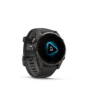 Garmin fenix 8 3.3 см (1.3") AMOLED 43 мм Цифровой 416 x 416 пикселей Сенсорный экран Черный Wi-Fi GPS (спутниковый)